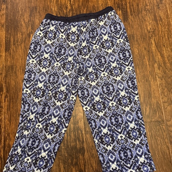 Cuddl Duds Blue and White Patterned Pajama Pants - Picture 5 of 5